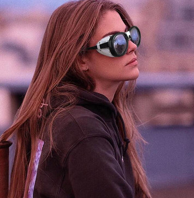 Gafas de Sol Steampunk Ovaladas con Remaches - Estilo Retro Europeo y Estadounidense - Image 6