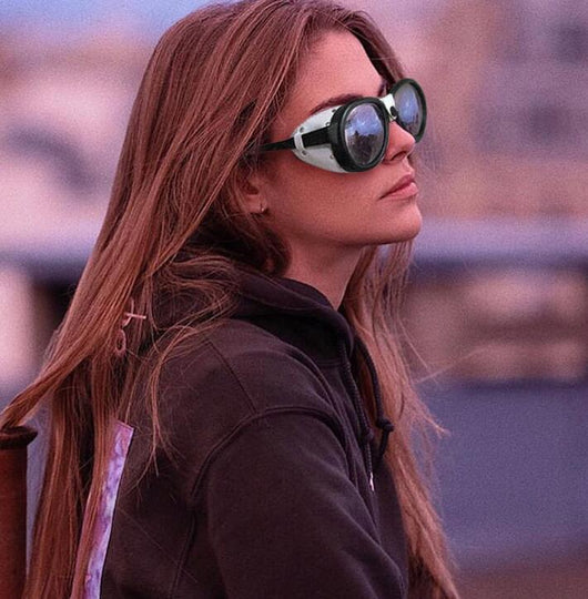 Gafas de Sol Steampunk Ovaladas con Remaches - Estilo Retro Europeo y Estadounidense - Image 6