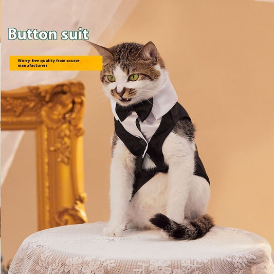Chaqueta Clásica de Botones para Perros y Gatos