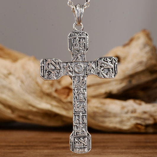 Dije Cruz Jesús para Hombre en Plata - Image 8