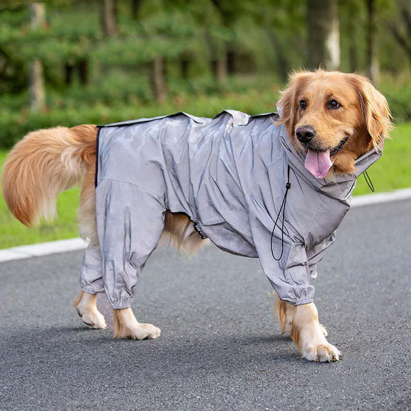 Impermeable Reflectante para Perros Grandes - Abrigo Protector Outdoor