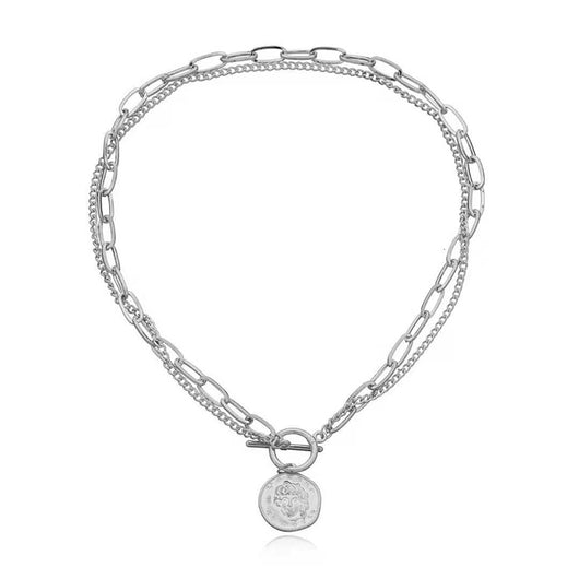 Collar Colgante Doble Cadena Elegante para Mujer - Image 7