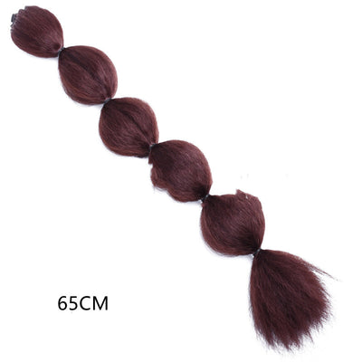 Cola de Caballo Larga Efecto Burbuja - Peluca Voluminosa para Mujer - Image 5