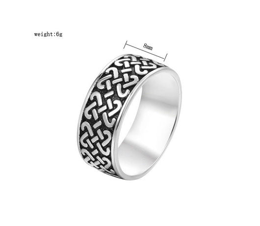 Anillo de Acero Titanio para Hombre con Diseño Retro Minimalista Personalizado - Image 5