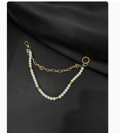Pantalón con Cadena de Perlas y Cierre Avanzado - Image 10