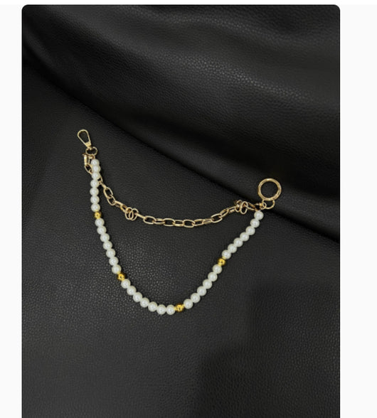 Pantalón con Cadena de Perlas y Cierre Avanzado - Image 10