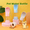 Botella Dispensadora de Agua y Comida Portátil para Perros - Ideal para Viajes