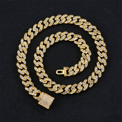 Cadena Cubana para Hombre 11mm con Cierre de Caja - Image 6