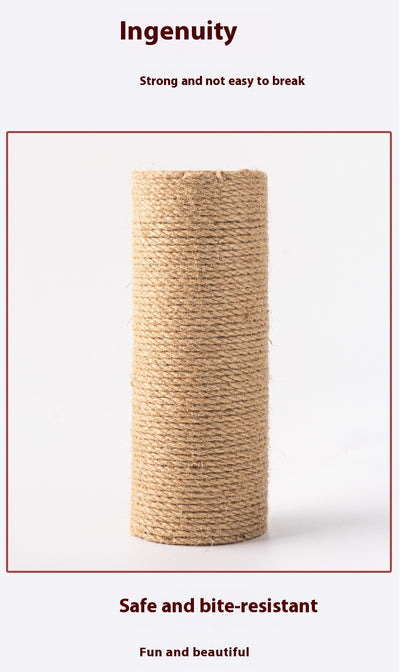 Torre Rascador para Gatos en Madera Maciza con Cuerda de Cáñamo - Image 28