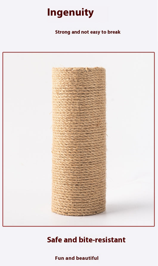 Torre Rascador para Gatos en Madera Maciza con Cuerda de Cáñamo - Image 28