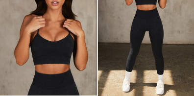 Conjunto Deportivo Yoga Mujer: Top sin Costuras y Pantalones Ajustados - Image 26