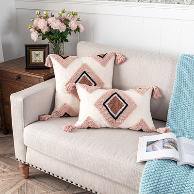 Funda de Almohada Velvet con Formas Geométricas para Decoración del Hogar - Image 19