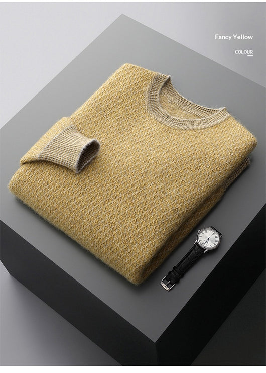 Suéter Ejecutivo de Cuello Redondo para Otoño e Invierno - Image 18