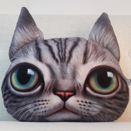 Almohada Gato de Peluche para Sofá y Cama