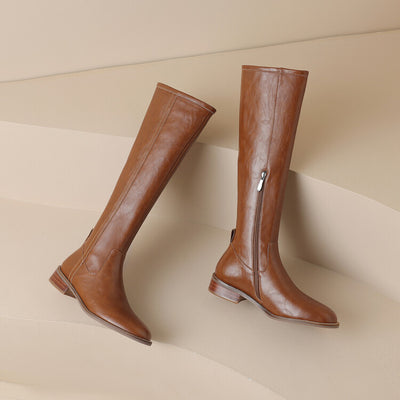 Botas Altas para Mujer con Tacón Medio y Punta Redonda - Image 7