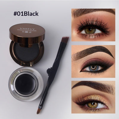 Delineador y Gel de Cejas Dual 2 en 1 - Resistente al Agua y Sudor - Image 3