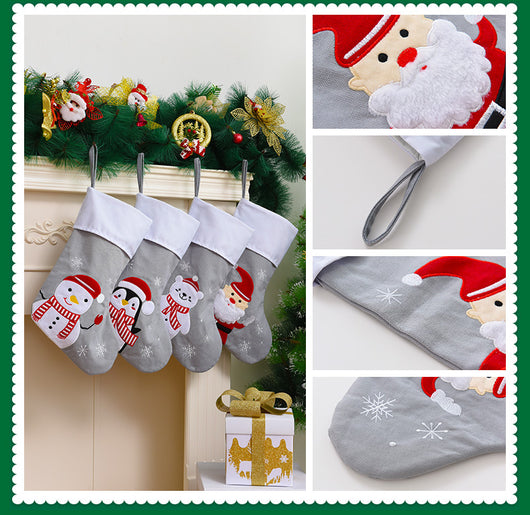 Bolsa de Regalo Navideña con Colgante de Árbol Infantil
