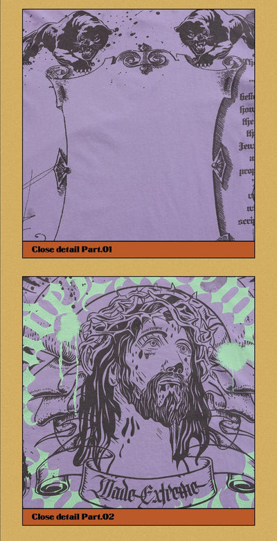 Playera Suelta con Estampado de Letras - Unisex - Image 12