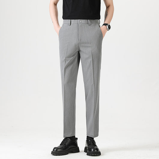 Pantalones Casuales Elásticos Slim Fit Lujo Ligero para Hombre - Image 8