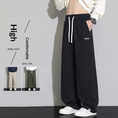 Pantalones Rectos Holgados para Hombre - Corte Ancho y Versátil - Image 3