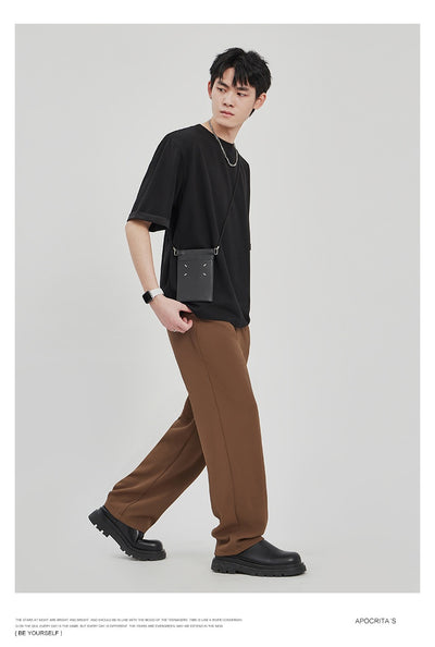 Camiseta Drape Suelta para Hombre - Estilo Casual Relajado - Image 19