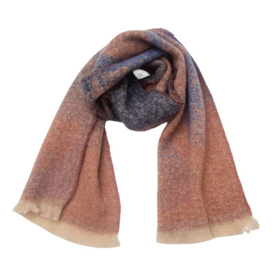 Bufanda Estilo Europeo Jacquard Hoja de Ginkgo - Image 8