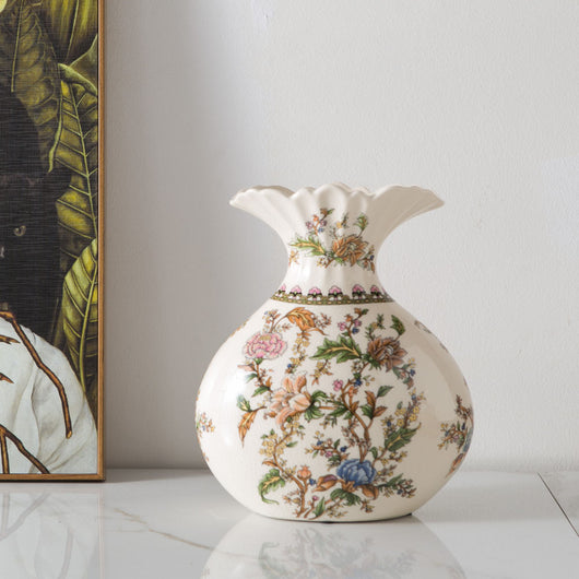 Jarrón Decorativo de Porcelana Azul y Blanco Estilo Retro Chino - Image 3
