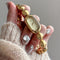 Reloj Pulsera Dorado Elegante Oval para Mujer
