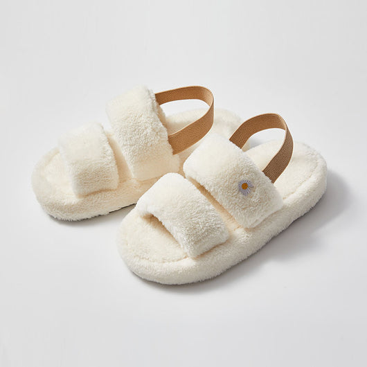 Pantuflas Versátiles de Algodón Felpa para Interior y Exterior