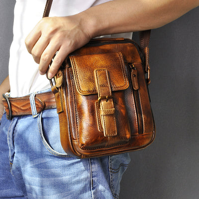 Bolso de Hombro Casual en Cuero Genuino Premium