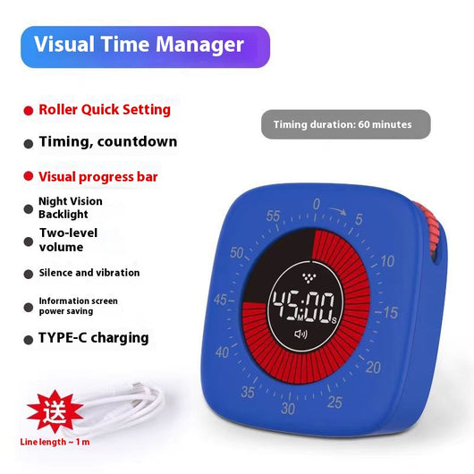 Reloj Despertador Silencioso con Control Visual de Tiempo - Image 8