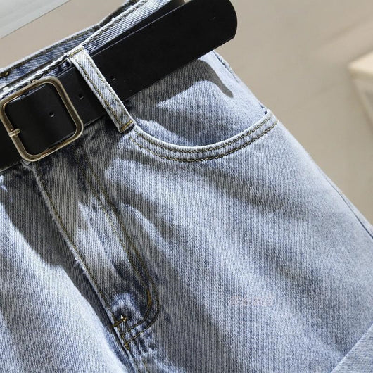 Shorts de Mezclilla Talle Alto Suelto para Verano - Image 13