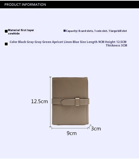 Billetera Corta de Cuero Genuino para Mujer - Image 12