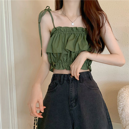 Top Fruncido Hot Girl con Tirantes Ajustables - Image 24