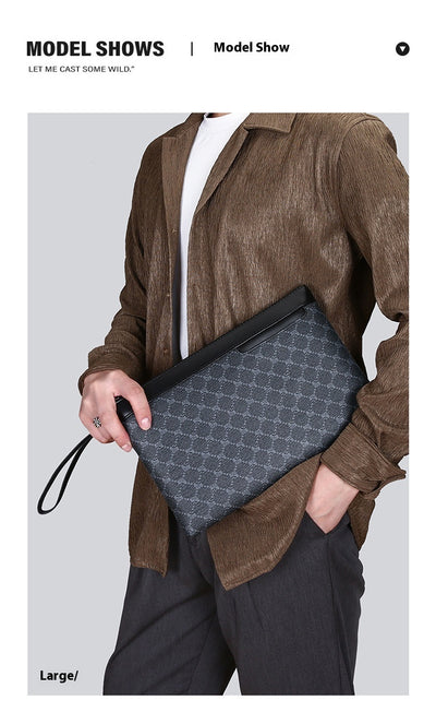 Bolso de Cuero Retro Negro para Hombre - Estilo Vintage - Image 13