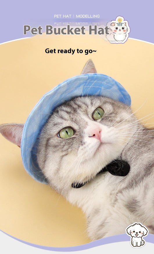 Gorro Pescador Protección Solar para Gatos - Ajustable con Protección de Orejas - Image 12