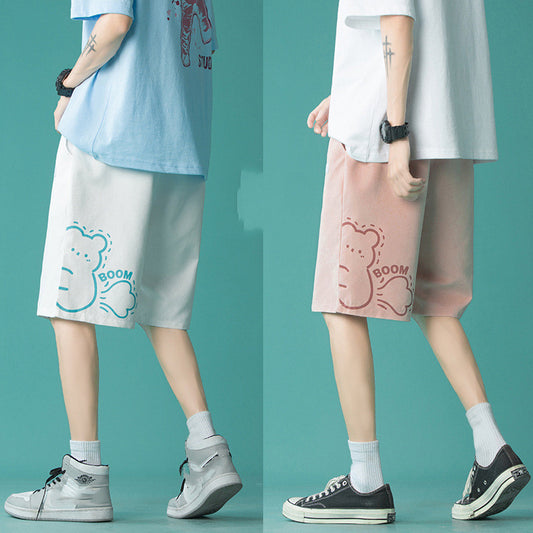 Shorts Deportivos Anchos de Pierna Recta para Mujer - Image 2