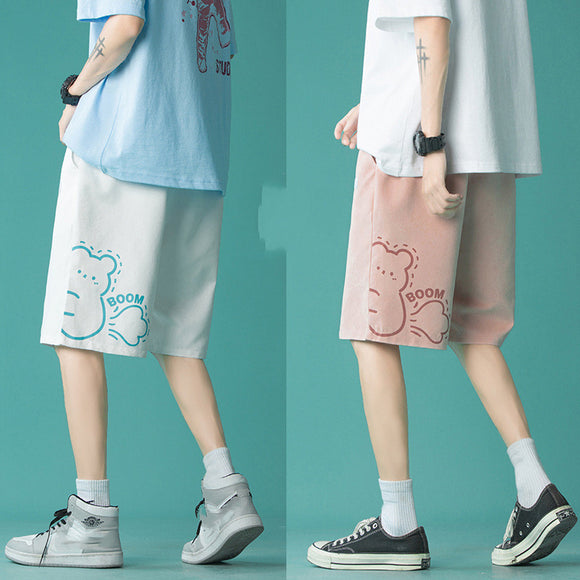 Shorts Deportivos Anchos de Pierna Recta para Mujer