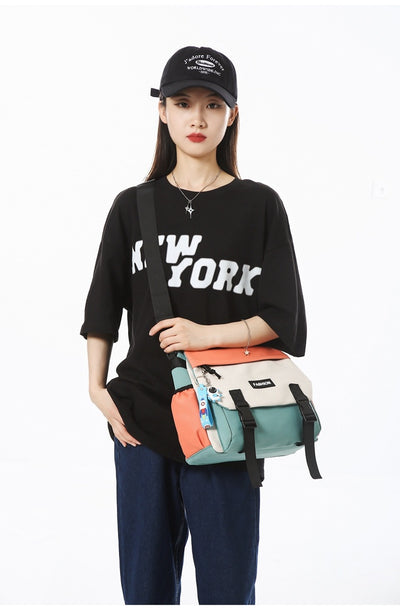 Bolsa de Hombro Casual Mujer Capacidad Grande Diseño Neutro Japonés - Image 16