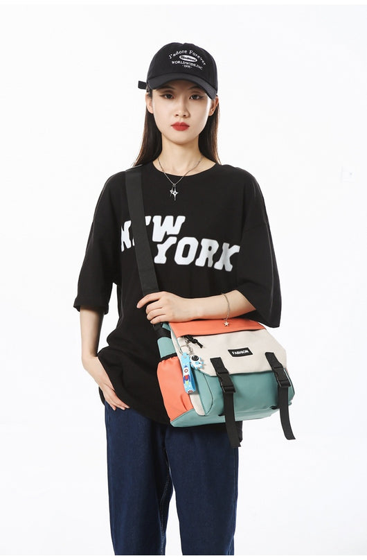 Bolsa de Hombro Casual Mujer Capacidad Grande Diseño Neutro Japonés - Image 16