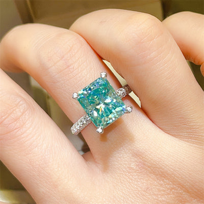 Anillo de Moissanita Para Green Ledean 5 Quilates - Brillo Eterno - Image 4