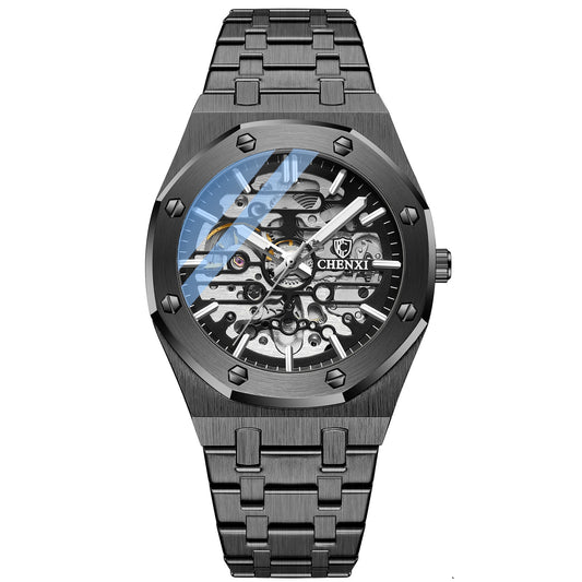 Reloj Automático Esqueleto para Hombre - Diseño Mecánico Visible - Image 2