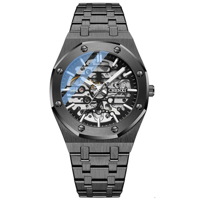 Reloj Automático Esqueleto para Hombre - Diseño Mecánico Visible - Image 2