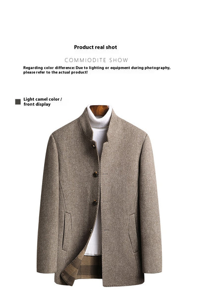 Abrigo de Lana Reversible para Hombre - Corte Medio - Image 13