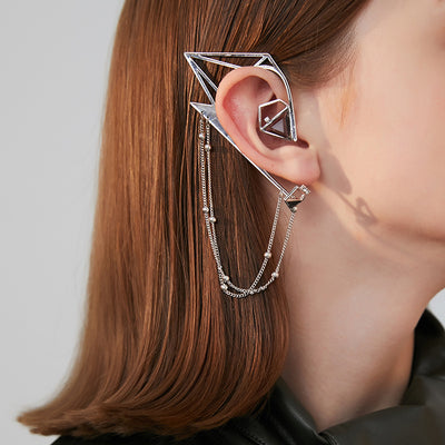 Aretes Geométricos Largos Estilo Minimalista - Image 2
