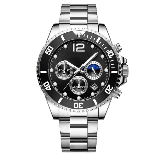 Reloj de Acero Inoxidable Casual de Seis Agujas - Image 14