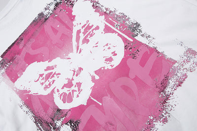 Playera Suelta con Estampado Mariposa Abstracto para Hombre - Image 14