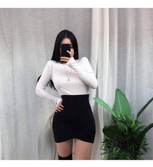 Blusa Semitransparente de Manga Larga en Colores Sólidos - Image 25