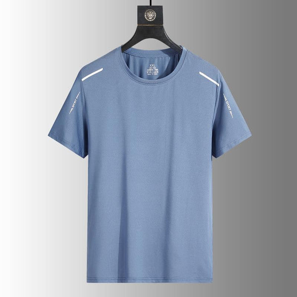 Camisa de Verano Hombre Tela Ice-silk Transpirable Manga Corta - Image 6