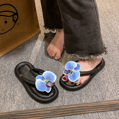 Sandalias Mariposa Azul para Mujer - Cómodas y Antideslizantes - Image 3